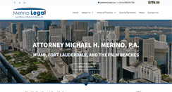 Desktop Screenshot of merinolegal.com