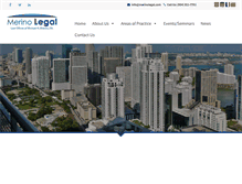 Tablet Screenshot of merinolegal.com